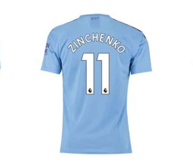 Manchester City have confirmed Oleksandr Zinchenko will wear the