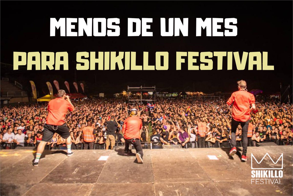 Shikillofest's tweet photo. ¿Estáis listxs SHIKILLXS? Ya queda MENOS DE UN MES para saltar juntxs en Candeleda 🙌 Abonos desde 49€ sólo hasta el 4 de julio 💣 https://t.co/g2WsHXswg9 https://t.co/P2auHAN2Tw