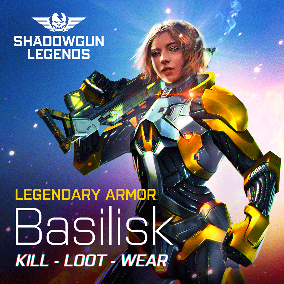 MADFINGERGames's tweet image. What’s better than the smell of Basilisk in the morning? The smell of Basilisk with great perks! Rank up and get that #Legendary #loot! 

#shadowgun