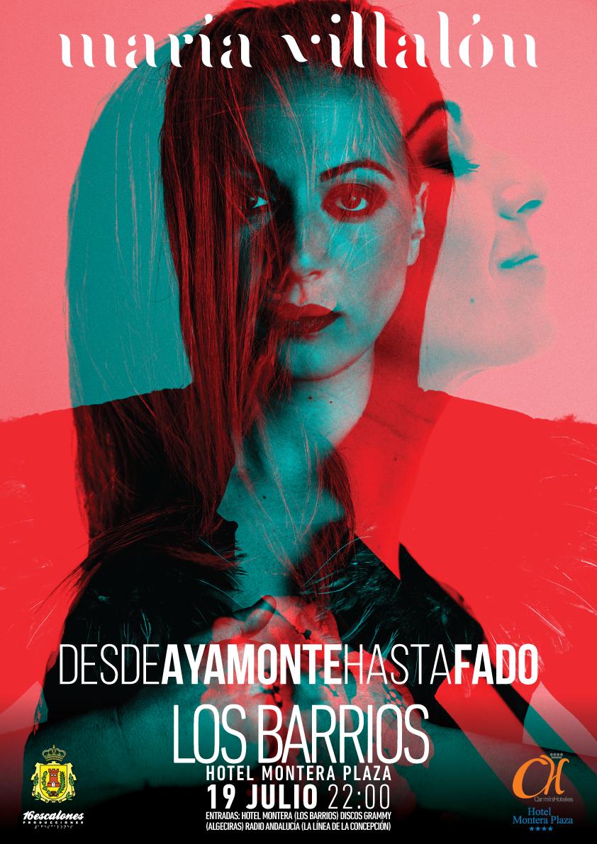 #DesdeAyamonteHastaFado, el nuevo espectáculo de <a href="/Maria_Villalon/">María Villalón</a> donde la cantante sube al escenario las coplas y fados que han trazado su carrera musical.

El 19 de julio podrás disfrutar de su directo en <a href="/hotelmontera/">hotelmontera</a> LOS BARRIOS

Consigue tus entradas sacaentradas.com/espectaculos/8…