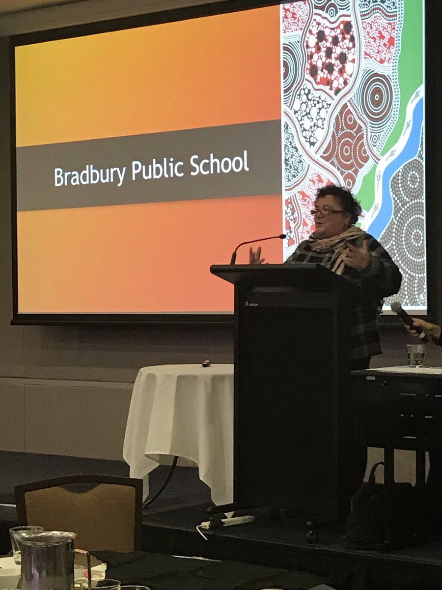 Bradbury PS had the honour of supporting Ms Berwick president of NSW AECG in presenting the benefits of the STEM and Language and Culture camps for Aboriginal students.