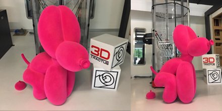 Our reseller Papergraphics drew this funny 3D file and printed it on their T3000 3D printer. 
It is finished with the flock technique. Pretty in pink!
#3dprinter #3dprinting #3dprint 
#visualmerchandisingideas #design #retail #retaildesign
