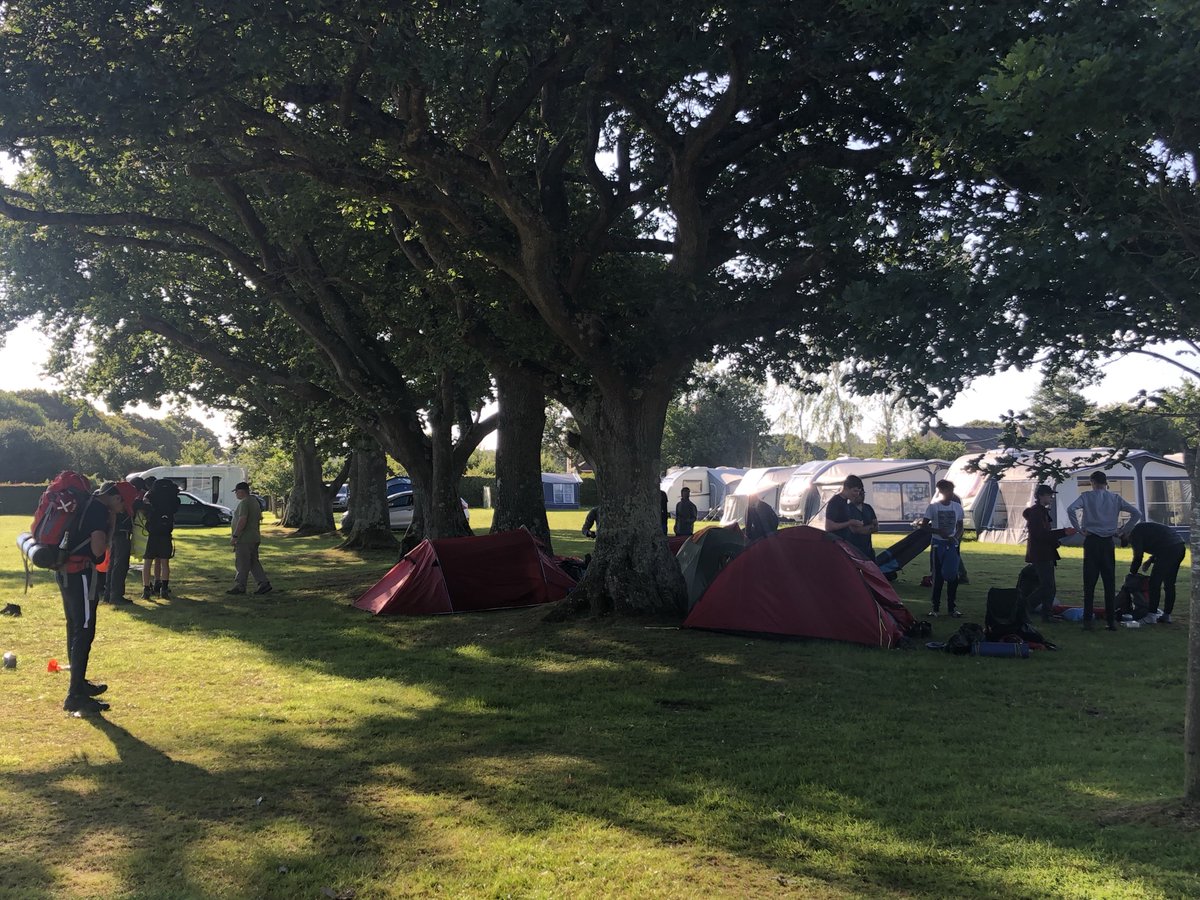 st_trips's tweet photo. Final day - reasonably early start to get us finished on time. Relaxed evening yesterday, happy and contented faces today, if somewhat drained. Boys are motivated and looking forward to finishing! #Silver #DofE https://t.co/o4tPjqFKSj