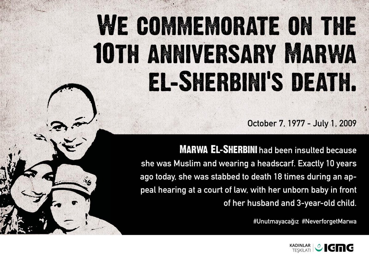 igmgbskt's tweet photo. Don't forget! 
Unutma!
Nicht vergessen!
#NeverForgetMarwa #LiebeMarwa #MarwaElSherbini https://t.co/IywzsXcOtC