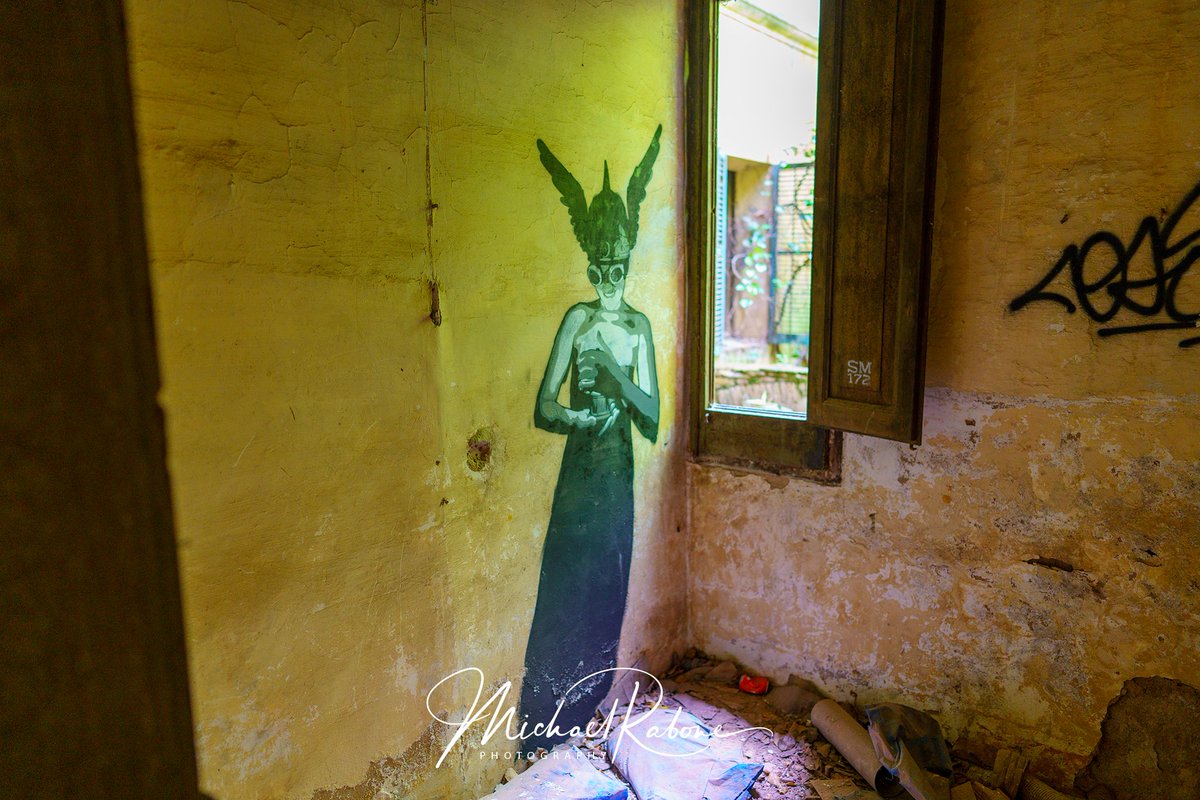 michaelrabone's tweet photo. La Puda de Montserrat, built in 1870 &amp; abandoned since 1958. 👻 #Barcelona #StreetArt #Art #UrbanArt #Painting #Pintofotografia #StreetPhotography #Artwork #GlobalStreetArt #UrbanArtBcn #HikingAdventures #Illustration #AbandonedPlaces #BarcelonaStreetArt #SM172 #Mural #StencilArt https://t.co/kxtGuaNFiQ