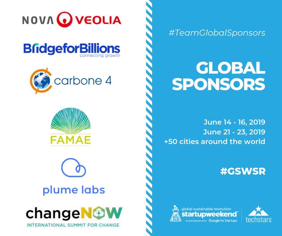 GSWSR2019's tweet photo. 🔝The #GlobalFinalCompetition is starting tomorrow💥 A big thanks to our sponsors for their amazing prizes 🏆 ➡️ Good luck to everyone ✨
#GSWSR #MySustainableRevolution https://t.co/9Vyhn90IgU