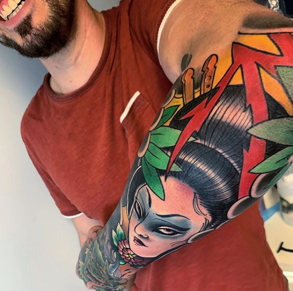 BarberDts's tweet photo. Loving the colours in this Japanese style piece from @franck_anzalone_mistika
#barberdts #barberdtsproteam #japanesetattooart #tattoo #neotrad #japanink https://t.co/Wn68D0gtej