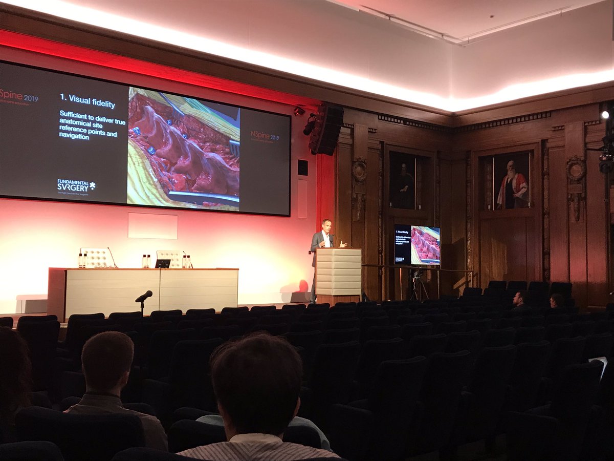 FundamentalSurg's tweet photo. This morning, our CEO @ravincent delivered a keynote on our platform and the value of haptics #HapticVR @NSpineUK https://t.co/So8MbBnjDj