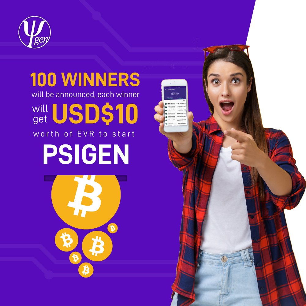 PSIGEN_trading's tweet photo. #Win #PSIGEN Trading Package & #Earn #Bitcoin daily!
🎉100 #winners will be announced in mid Aug 2019, simply:
Visit PSIGEN Facebook to participate, #Like & #Share within 1 - 31 July 2019, terms & conditions apply.
#Contest #WinDollars #FreeEVR https://t.co/JddpoR8rBO