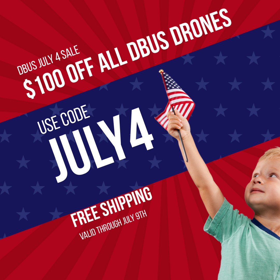 dronesbyus's tweet photo. Drones by US is celebrating Independence Day with $100 off every DbUS drone this whole week!
With 45 days to love or return it, you can only win :)
https://t.co/nASVtJoBrM
#DBUS1 #DBUS2 #sale #discount #DronesbyUS #DbUS #drones #dronestagram #july4 #4thofjuly #independenceday https://t.co/PJyY1hJSk4