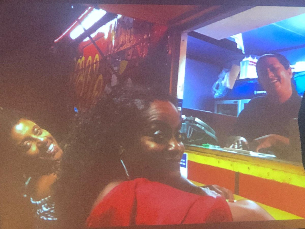 izaline calister at a truki pan RT for good luck!!