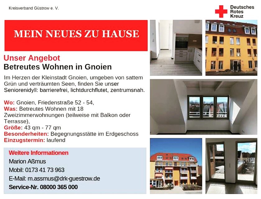 Wohnen im Herzen von Gnoien