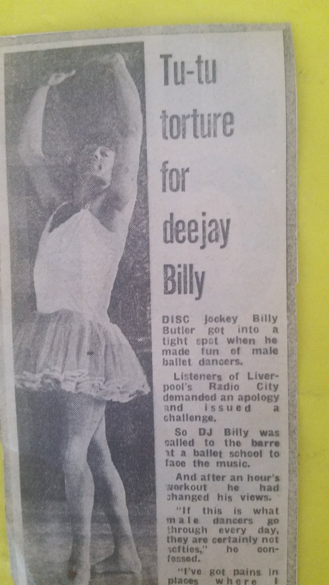 BillyButler958's tweet image. Failed career in Ballet