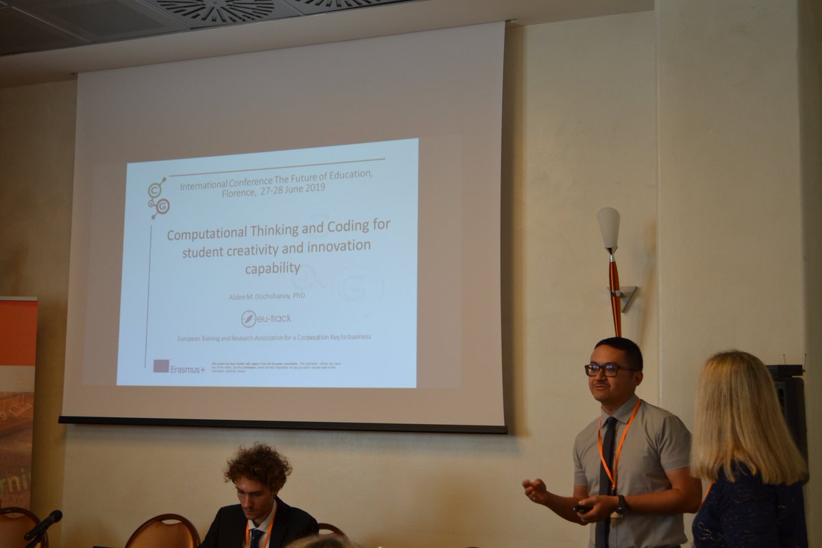 eu_track's tweet image. During the The 9th Edition of The Future of Education International Conference, Alden M. Dochshanov, PhD of EU-Track Association, presented the Coding4Girls project.
#FOE #Coding4Girls #code #womenintech #girlswhocode #girlwhocodes #stemsquad #womeninstem #womenwhocode