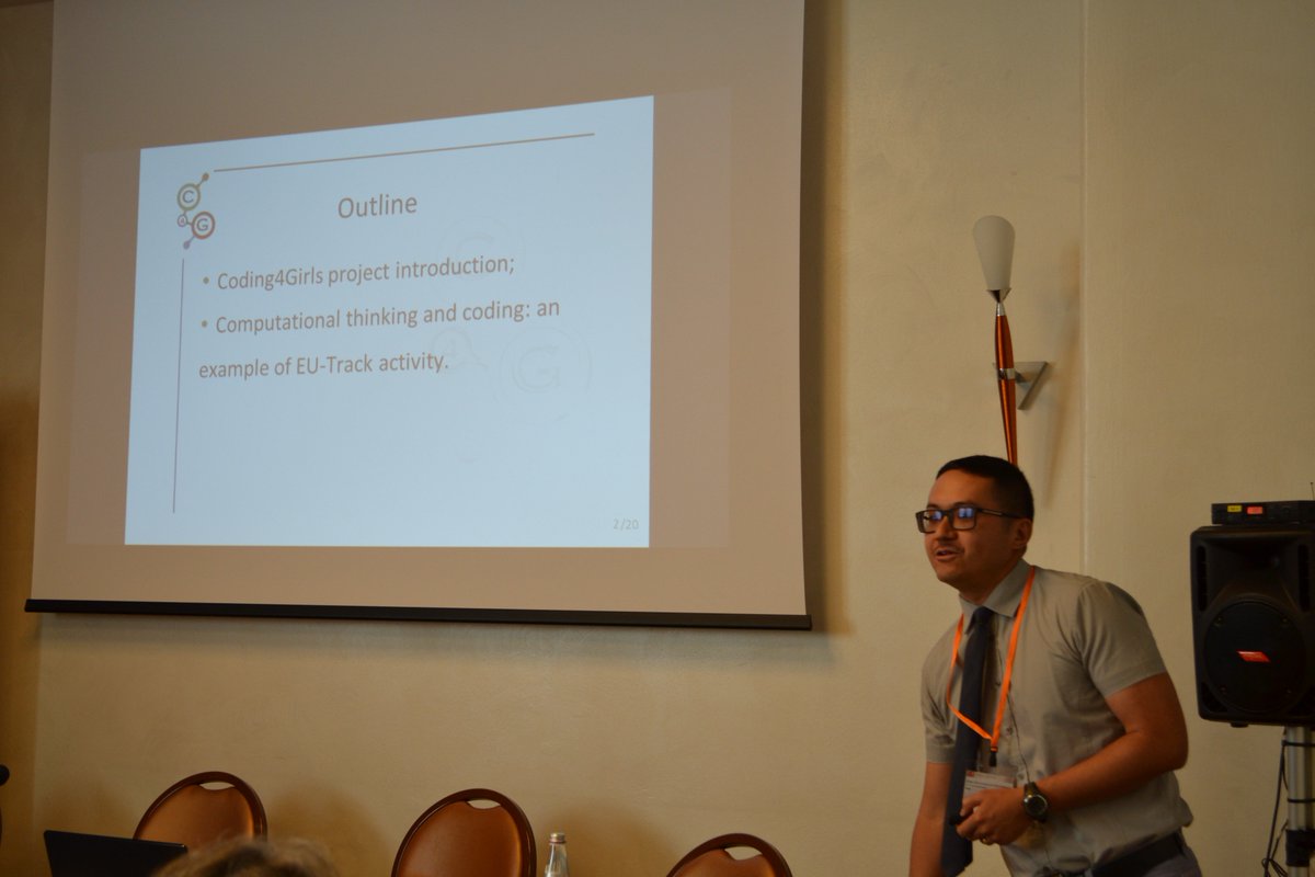 eu_track's tweet image. During the The 9th Edition of The Future of Education International Conference, Alden M. Dochshanov, PhD of EU-Track Association, presented the Coding4Girls project.
#FOE #Coding4Girls #code #womenintech #girlswhocode #girlwhocodes #stemsquad #womeninstem #womenwhocode