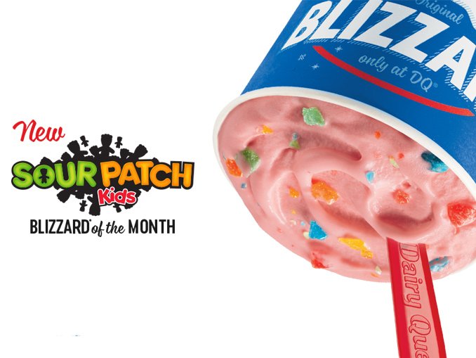 ChewBoom's tweet photo. Dairy Queen Introduces New Sour Patch Kids Blizzard: https://t.co/How2T8M9uD @DairyQueen #chewboom https://t.co/l1WsofHDtV
