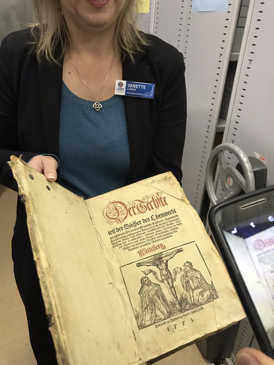 StMichaelsLPS's tweet photo. Staff PD day1 spending some time at the Lutheran archives exploring 180 years of School at St Michael’s. https://t.co/aLDMGX5fZ7