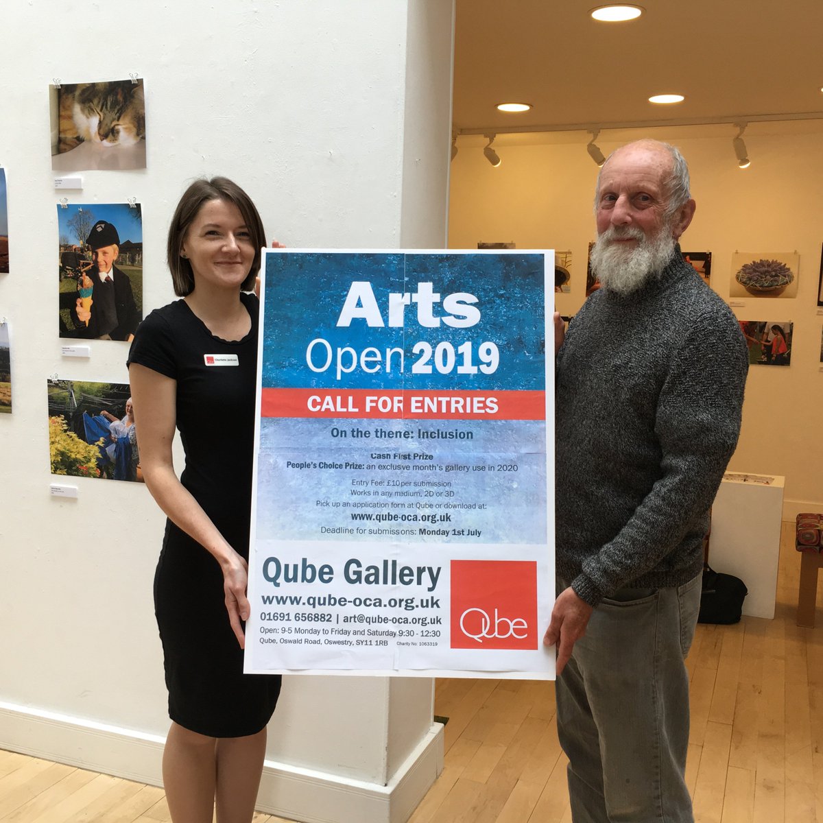 FINAL CALL! It's deadline day for the Qube Arts Open 2019. You have until midnight tonight to get your 'Inclusion' entries to us. 

Such varied takes on the theme coming in. This is our most popular exhibition of the year. Visit our website or contact us to get involved