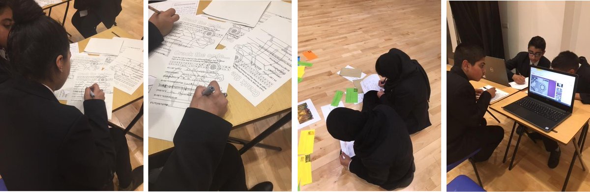 B_UpperHeaton's tweet photo. Year 8 did an "#Escape the #Room" lesson in RE.
The lesson was geared towards #exploring #Buddhist beliefs about #The4NobleTruths and the #8FoldPath. They had to complete a number of #activities.
Subhan H and Subhan M were the #winners #escaping the room in 43 minutes!
#school https://t.co/X3smDBHINH
