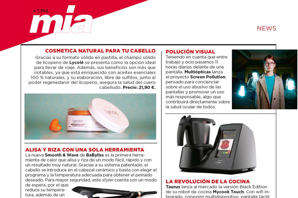 Revista MIA: Gracias a su formato sólido en pastilla, el champú sólido de licopeno de Lycolé se presenta como la opción ideal para llevar de viajes.

lycole.com

#Lycole #Licopeno #Champu #CosmeticaNatural #BellezaYSalud #Mia #NeceserViajes