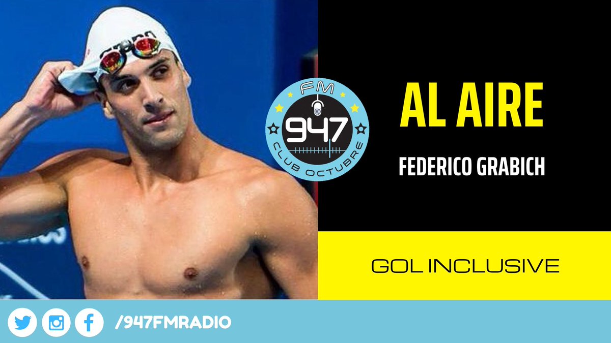 [AHORA] 🎙️Hablamos con <a href="/FedeGrabich/">Fede Grabich</a>, nadador argentino, por la <a href="/947FMRadio/">FM 947</a>.