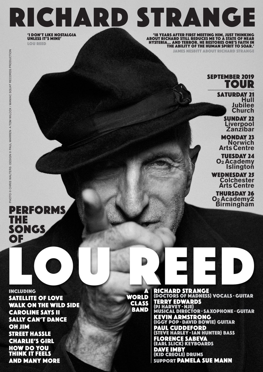 Richard Strange appears on BBC Radio 4's Loose Ends show on Aug 30th where he will be chatting to Clive Anderson and Arthur Smith about his new project .Sept will see Richard on the road with band mates Terry Edwards, Kevin Armstrong, Paul Cuddeford, Florence Sabeva and Dave Imby