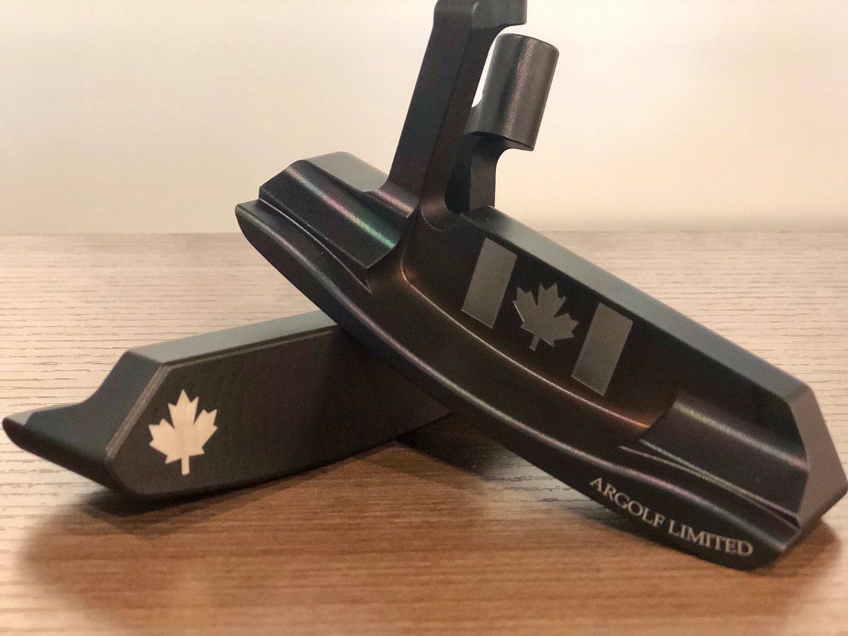 GrebencCo's tweet image. Happy Canada Day! 🇨🇦 Limited Edition Arthur with dark rainbow finish.  Contact joe@grebenccompany.com to order.    #happycanadaday🇨🇦 #ocanada #limitededition #putter #argolf