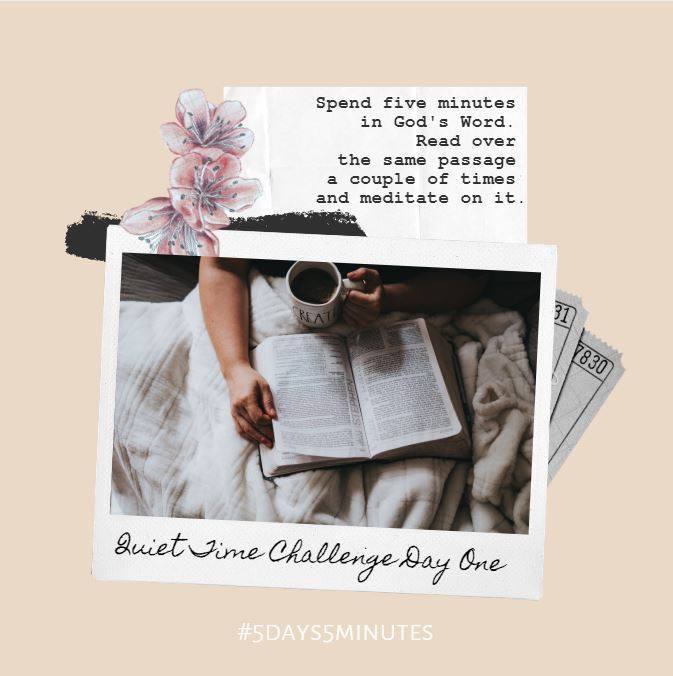 Today we begin our #5days5minutes challenge!

It's day 1... Find a comforting or compelling passage in the Bible that will challenge you to ask questions and dig deeper.

Share your experience in the comments below!

Sheila Walsh | #5days5minutes Get you… ift.tt/22WDFm9