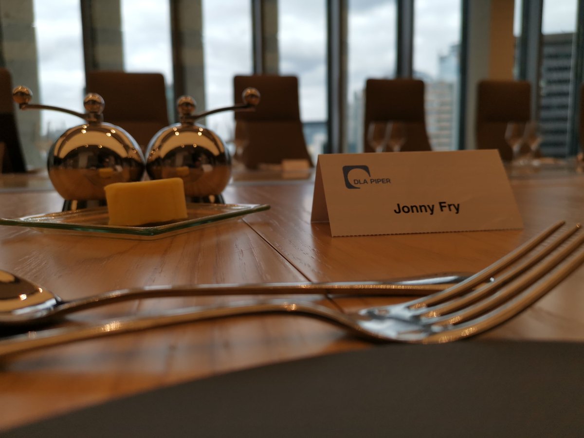thomaspower's tweet photo. So tonight is @TeamBlockchain Dinner @DLA_Piper hosted by @jonnyfry175 @malakhabashi #BlockchainDinner https://t.co/1enOhwgxTU