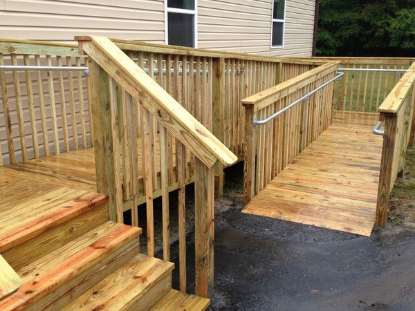 MEDAccessinc's tweet photo. Give Dan a call at 828-264-4085 if you need a custom Wooden wheelchair ramp for your home or business. We work with architects, caregivers, and construction companies to create accessible ramps. #wheelchair #woodenramps #ramps #homeramps #accessible #accessibility #thresholdramps https://t.co/P7tx63C7BO