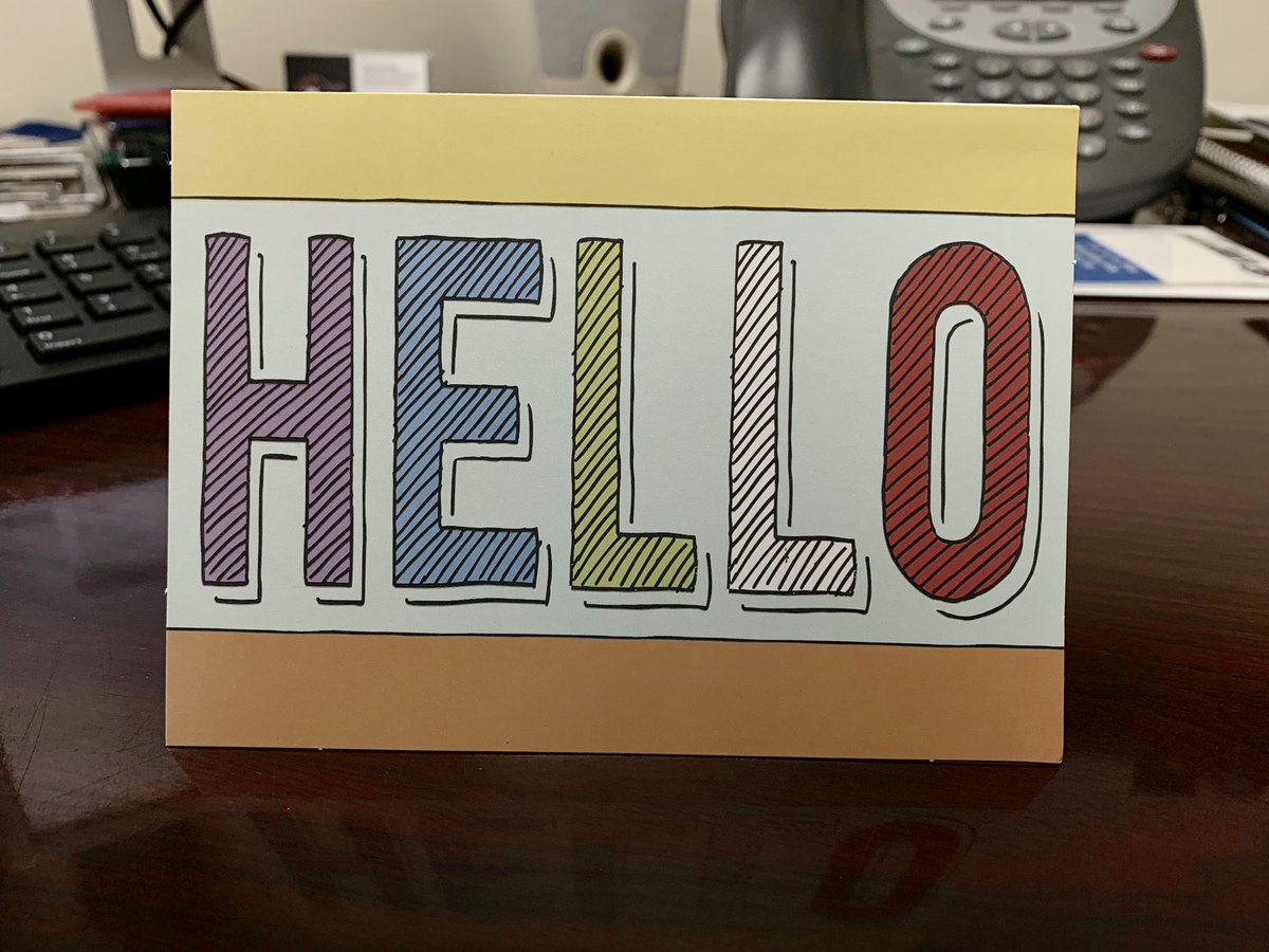 ericrhew's tweet image. A very nice way to start the week courtesy of @MarissaAvanzato with a #HandwrittenNote. Thank you very much for making this Monday a good one. #SIDFriends #SIDFamily