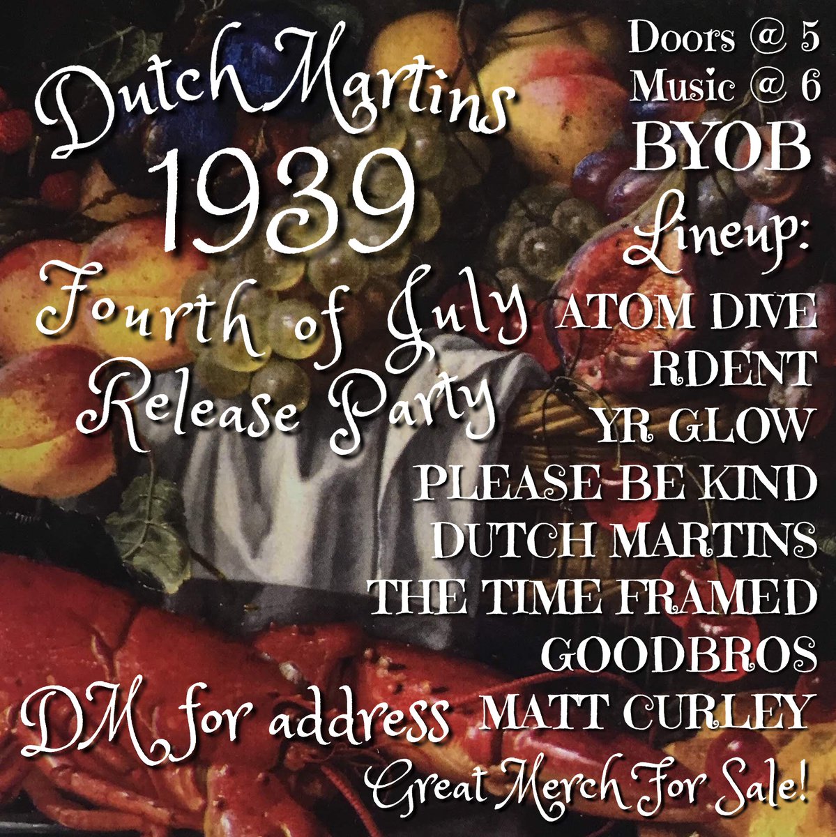 Happy July! Three days until our album release. See ya there?