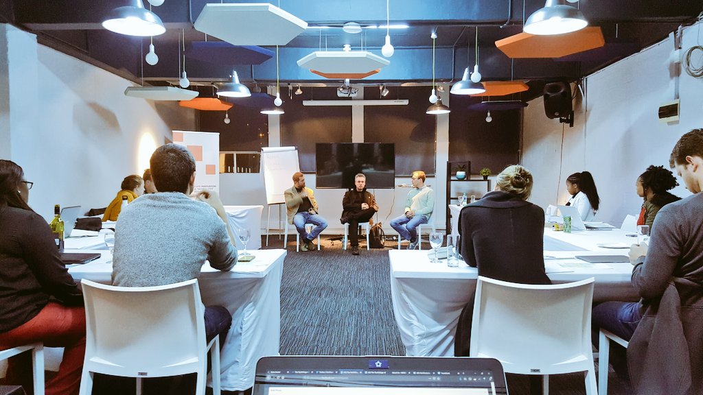 techvillagezw's tweet photo. Its the last session of the day....a fireside chat with the founders of Azargen, a biotech company focused on developing human therapeutic proteins using advanced genetic engineering and #SynthBio in plants! #BioTech #OneBio https://t.co/ug8z7wbQGG