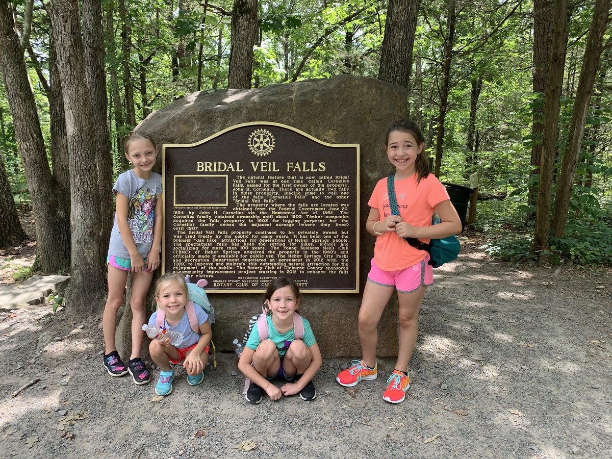 Lindsey_Murdock's tweet photo. Inspired by my #STEMersion hiking experience we took to the outdoors at home and hiked Bridal Veil Falls. These girls were amazing on their first hike! #getoutside #staycation #murdocksummer19 https://t.co/E14Hag36BY