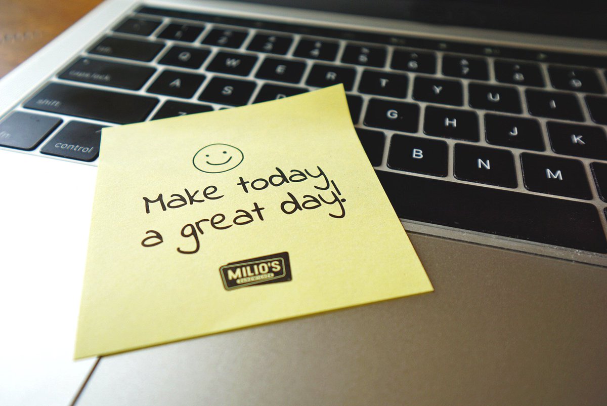 digitalringlive's tweet photo. A little something to brighten your Monday. We ❤️ these sticky note designs for @miliossandwich to put on their customers’ wrapped sandwiches. Which quote would YOU like to see on future sticky notes?
#TDRFeaturedWork #madisonwi #madisonmarketing https://t.co/0tYT9Ht46F