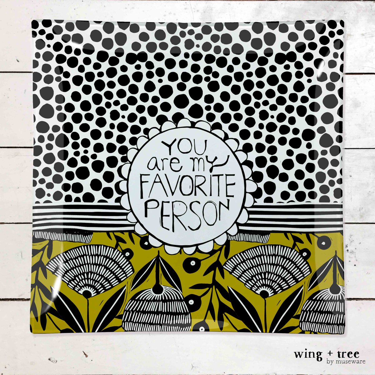 musewarepottery's tweet image. I'm not my favorite person when searching for my glasses, so I can find my phone and keys. Now I drop it all on this shiny glass dish. I like me better now. Who is your favorite person? 
.
.
#decoupageglass #trinkettray #keydish #madeinnh #wholesalegifts  #craftgallery