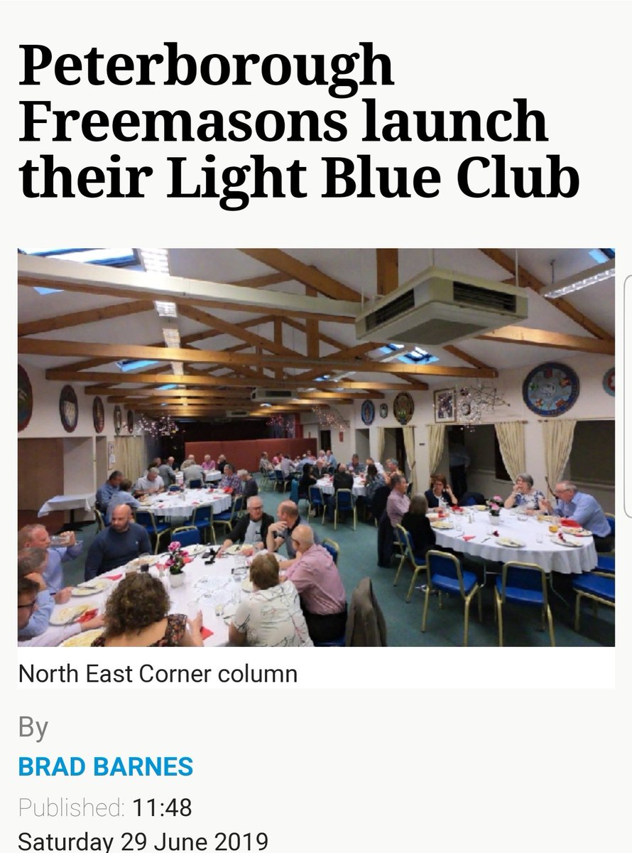 The launch of a Light Blues Club in Peterborough makes the local news 👍 #fraternity #lightblues #freemasonry 

peterboroughtoday.co.uk/news/peterboro…