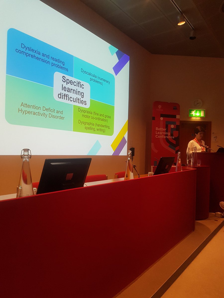 A really clear and insightful talk from @juditkormos on #SpLDs and #dyslexia with lots of practical advice and resources for educational leaders #CambridgeBetterLearning2019 @CambridgeUPELT