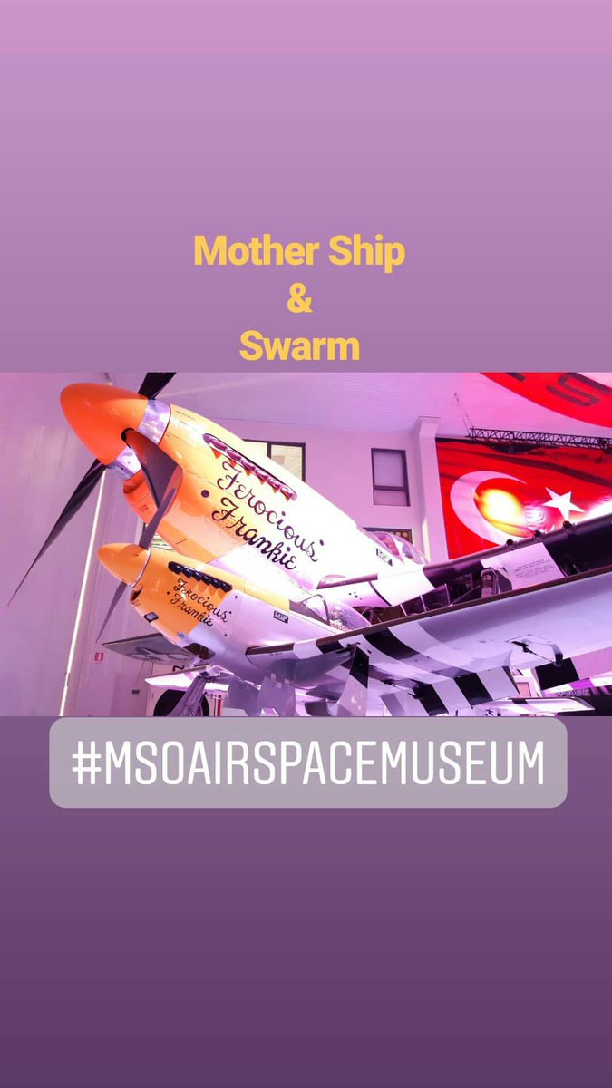 kamilykz's tweet image. Mother Ship &amp;amp; Swarm
#FerociousFrankie
#SUSHM
#MSOAIRSPACEMUSEUM