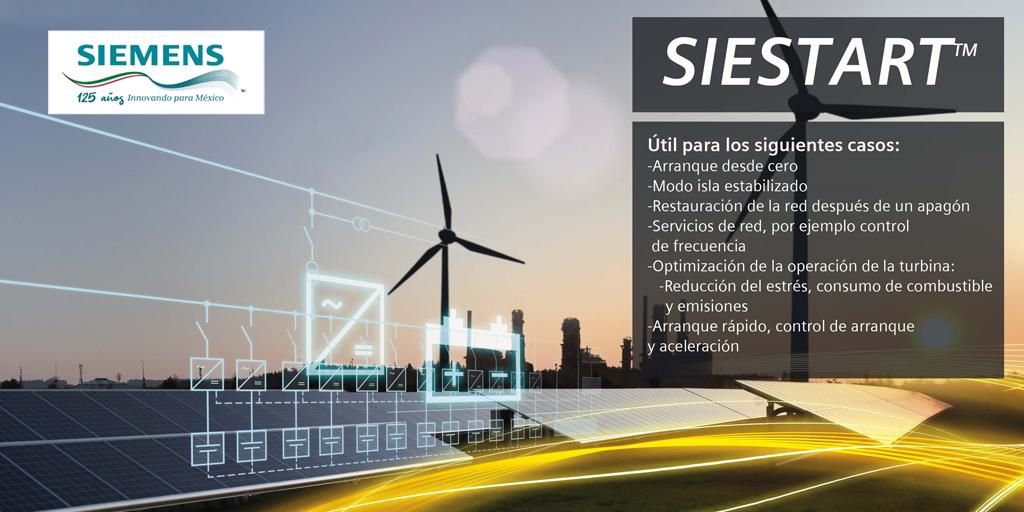 Siemens_Mexico's tweet photo. Los generadores dependen de la seguridad de sus operaciones y del 100% de #disponibilidad de energía. #SIESTART permite una actualización de la plantas existentes preparandolas para la #transición energética.> https://t.co/E9maCYVl3U. #GenereaciónInteligente #FuturoEnergético. https://t.co/73PihhGKfs