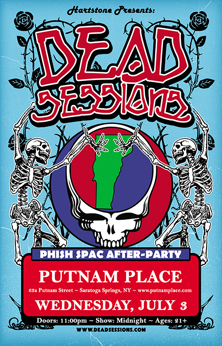Hartstone_Pro's tweet photo. Come down to @Putnam_Place after the second night of Phish @ SPAC for a special after-party featuring @DeadSessions! https://t.co/zpkeleIt2a