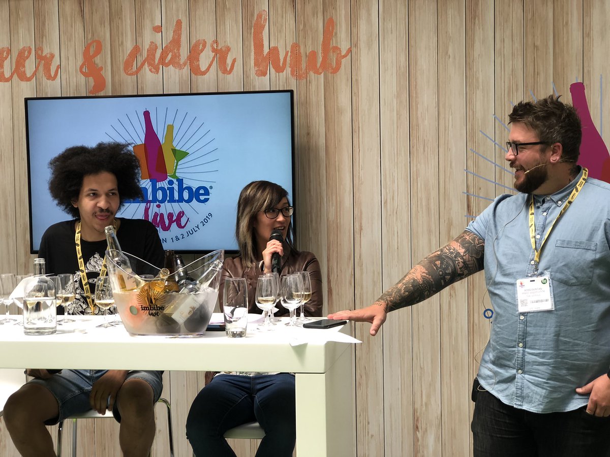 DavidGough18's tweet photo. #rethinkcider @_TheStable cider ambassador Ross leading the discussion on “how to build a winning cider list” #proud https://t.co/Ie20Jesr6c