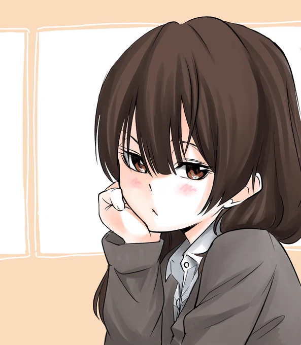「じぃーーーーっ…」#オリジナル 