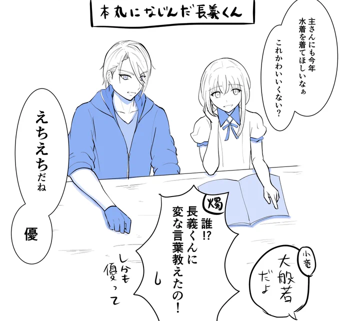落書き。長義くんにえちえちって言ってほしかっただけ 