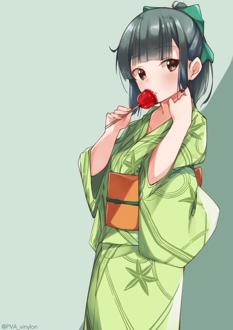 「りんご飴 浴衣」のTwitter画像/イラスト(古い順)