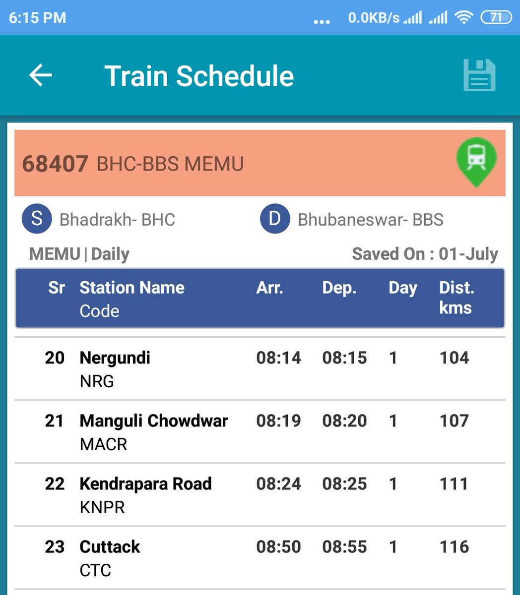 @RailwaySeva @eastcoastrail @adrmkur @DRMKhurdaroad 
Respected sir,
Kindly check two attachments that how two train detains in between KNPR AND CTC..how it is possible..and how regular passenger suffers due to this timing..🙏🙏🙏