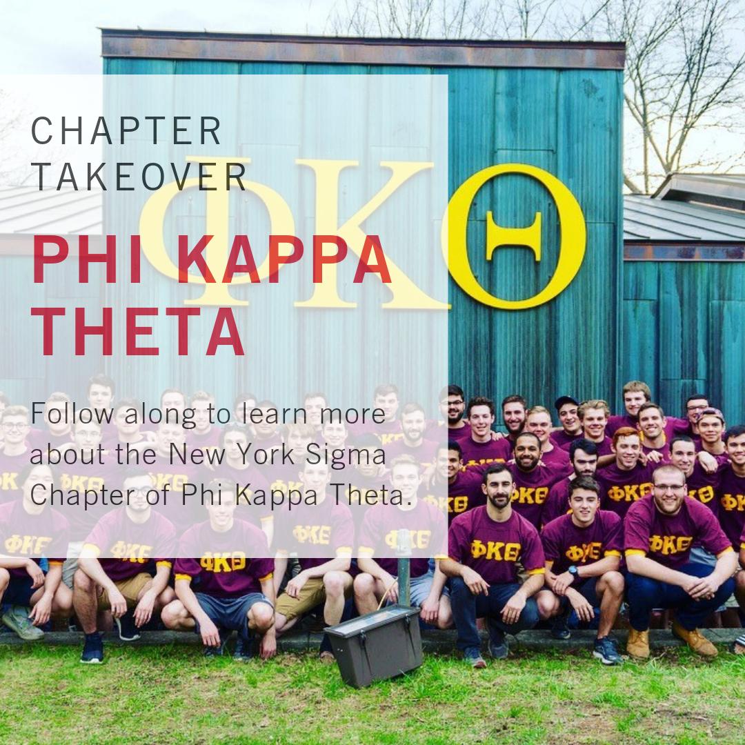 Up next for chapter takeovers is Phi Kappa Theta! Follow along to learn more about the Rensselaer Chapter of <a href="/phikappatheta/">Phi Kappa Theta Fraternity</a> #RPIGreekLife #PhiKappaTheta