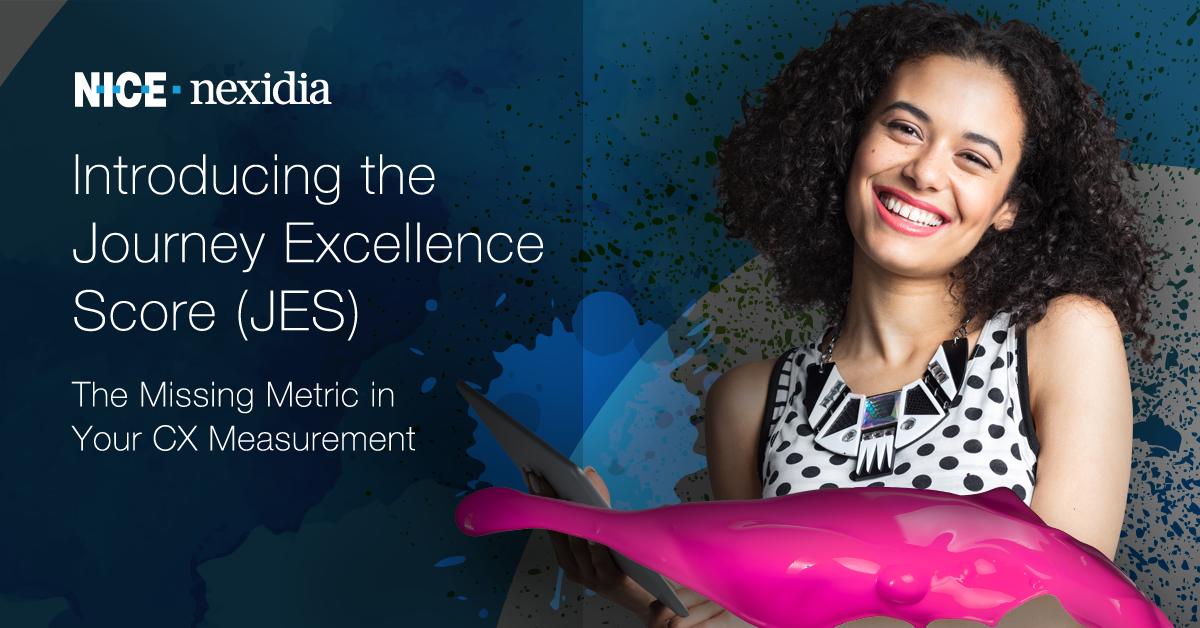 gnoyman's tweet photo. The Journey Excellence Score (JES) will boost the effectiveness of your customer experience by measuring the quality of your customer journeys.  

Discover how with NICE @Nexidia >>
https://t.co/NNDPAPCoRj

#Nexidia #analytics #JES #customerexperience https://t.co/jWpYrvE34P