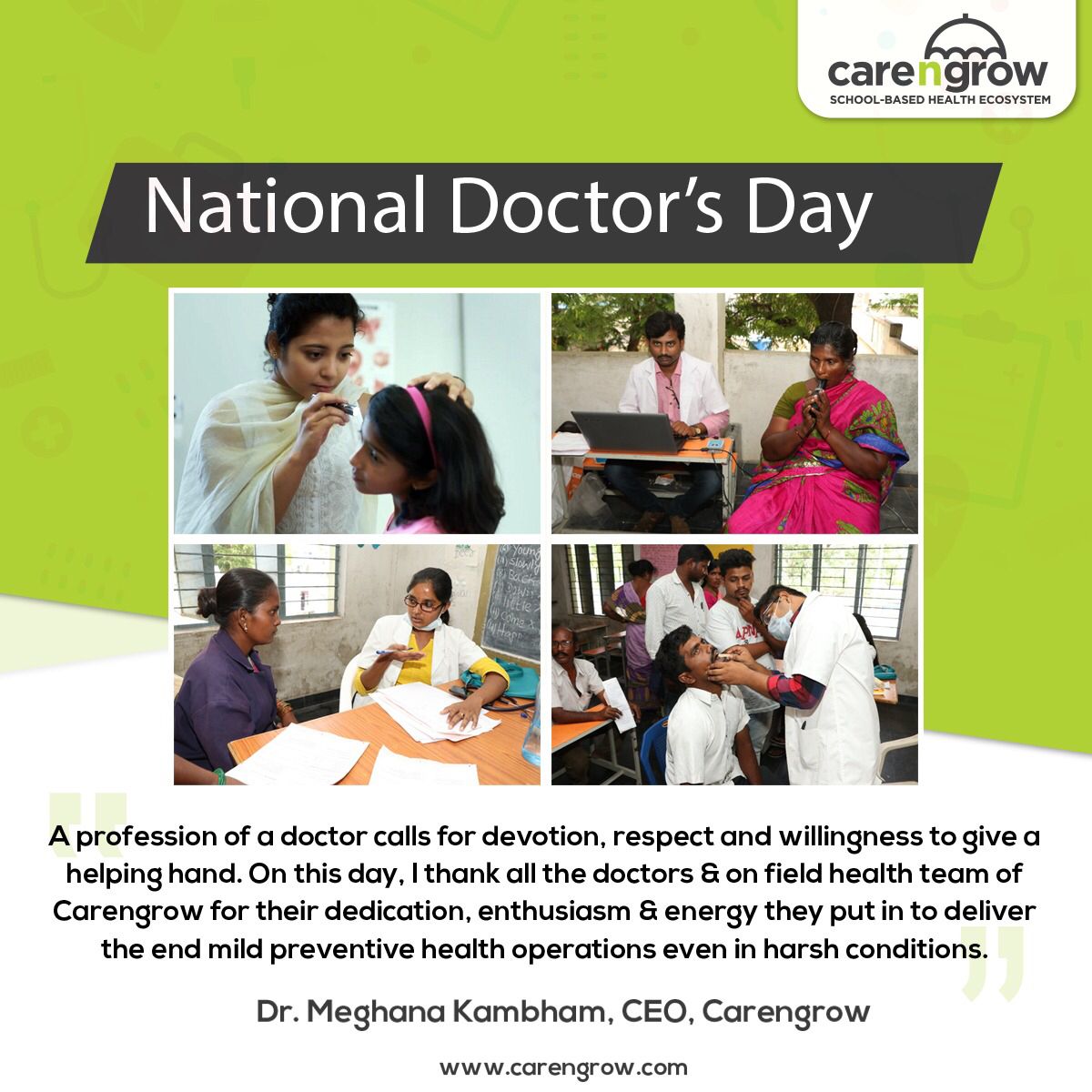 carengrowind's tweet photo. On this #NationalDoctorsDay, we call all the doctors across the world to make prevention mainstream for a better &amp; healthier society.  We also thank all the doctors for their relentless efforts towards saving lives irrespective of the odds. 

#MakePreventionMainStream #DoctorsDay https://t.co/yn95IIDgLw