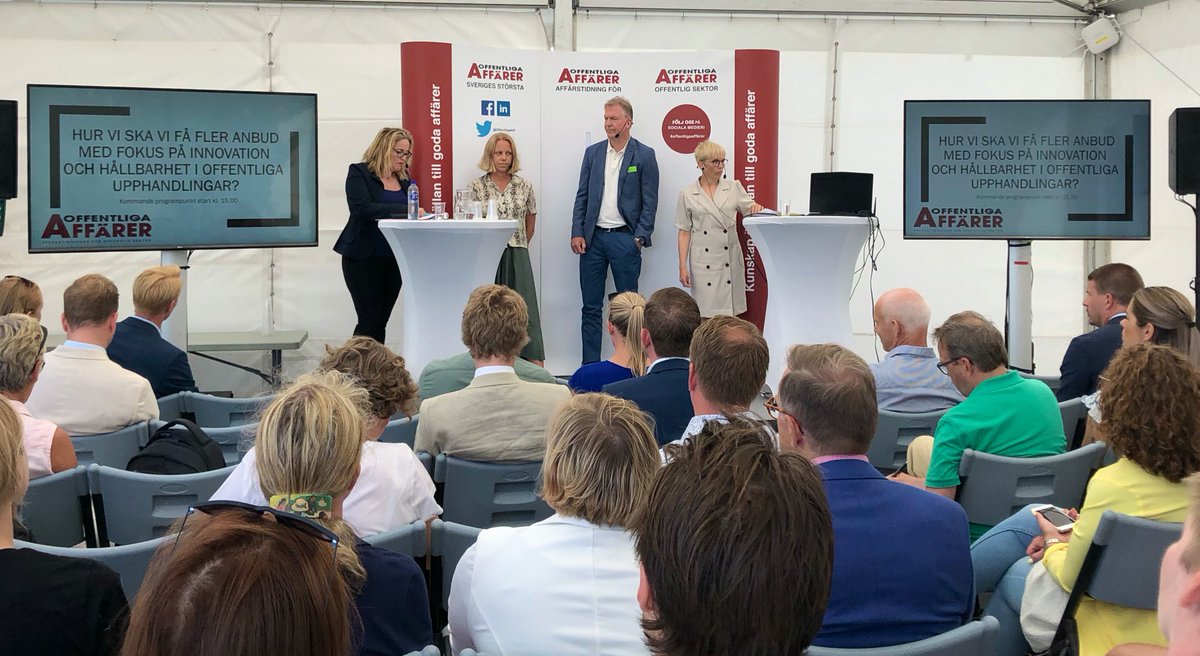 50/50 i publiken vad gäller upphandlare och leverantörer bra förutsättning för bättre anbud som driver för #bättresamhälle - våga ställ högre krav! #skanskaialmedalen <a href="/OffentligaAff/">Éꮮꮻɴ Ꮇꮜꮪꮶິິ</a> <a href="/vismasverige/">Visma Sverige</a> #offentligupphandling